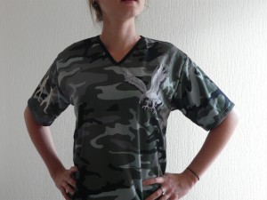 teeshirt subli camo aigle